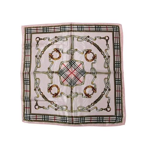 Vintage Accessories - NWT WOMENS BABY PINK EQUESTRIAN SCARF